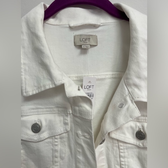 White Denim Jacket - Loft NWT - Picture 2 of 2